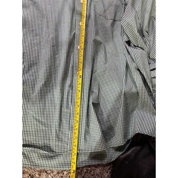 Mens Izod Non-Iron Stretch Gingham Check Dress Shirt 3XLT Cotton Polyester Blend - Picture 8 of 10